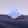 18K Lavender Jadeite Ring｜藍紫翡翠戒指《星軌・藍月》