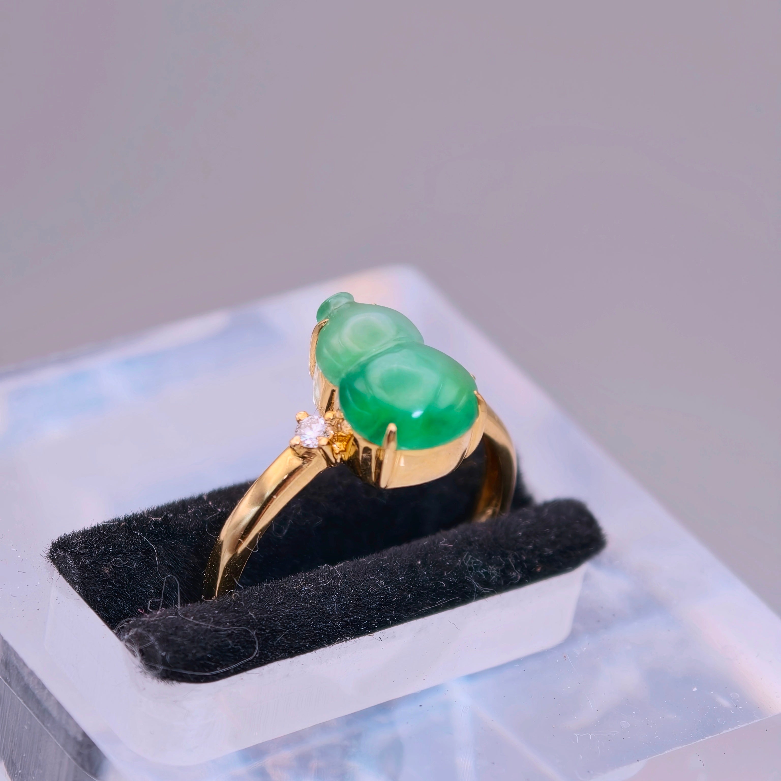 CYBER 葫蘆｜Wulu Jadeite Gold Ring