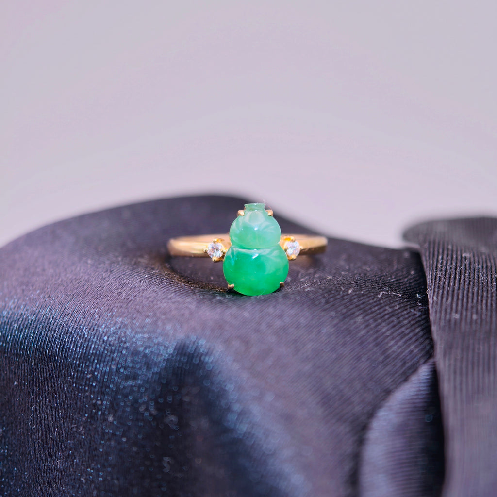 CYBER 葫蘆｜Wulu Jadeite Gold Ring