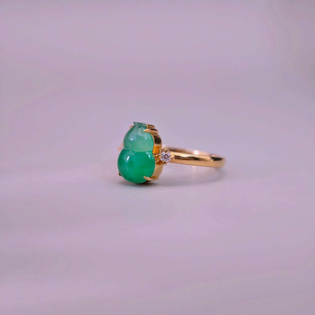 CYBER 葫蘆｜Wulu Jadeite Gold Ring