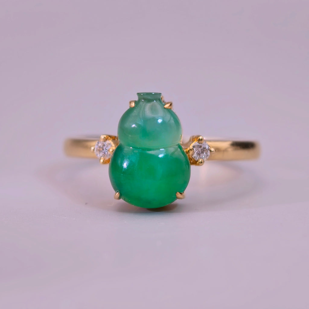 CYBER 葫蘆｜Wulu Jadeite Gold Ring