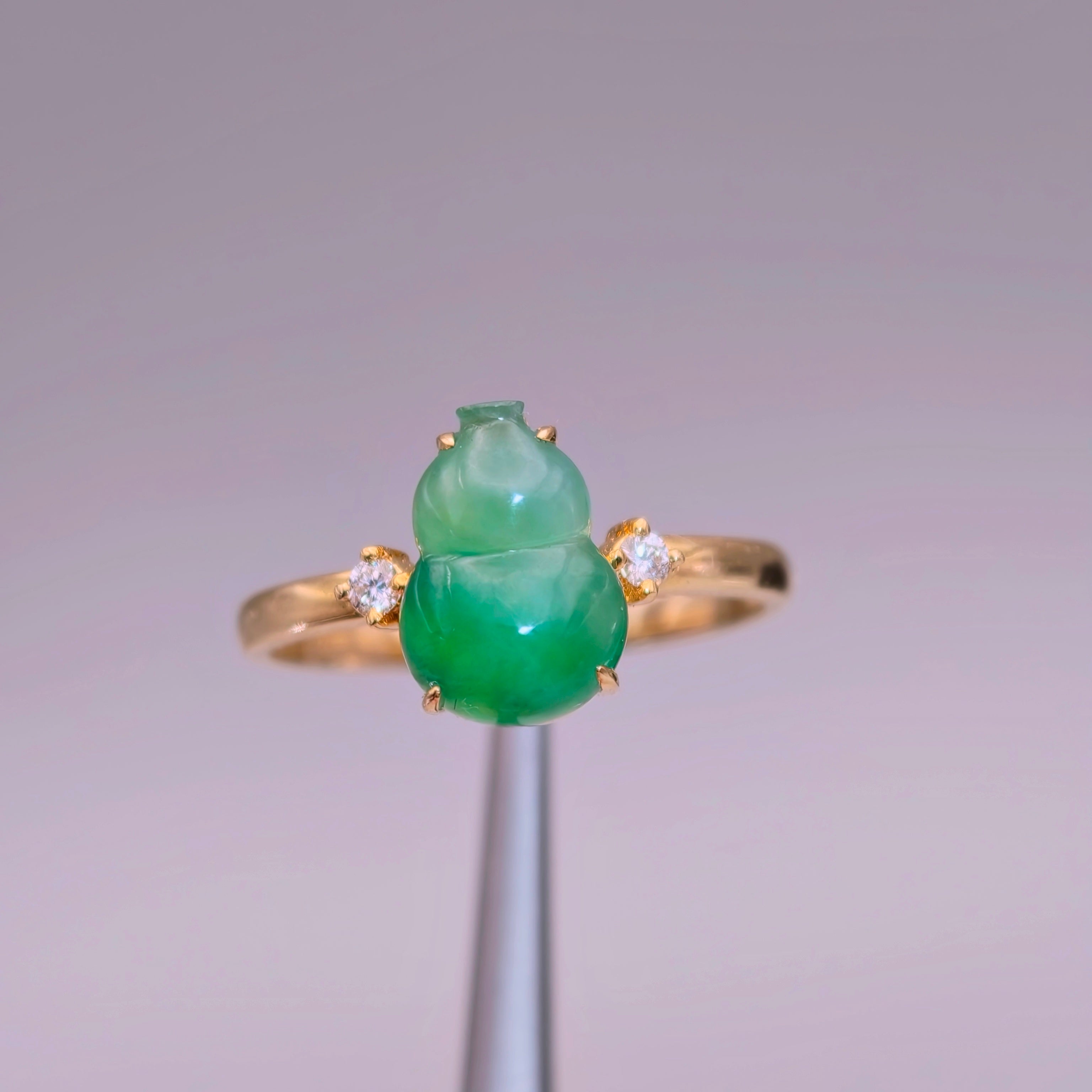 CYBER 葫蘆｜Wulu Jadeite Gold Ring