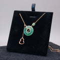 環翠生光 | Green Jadeite 18K Necklace