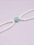 Pearl & Jadeite Bracelet｜珍珠果綠翡翠手鍊《翠心・雙軌》