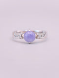 18K Lavender Jadeite Diamond Ring｜18K紅春紫翡翠鑽石戒指《紫曜・方界》