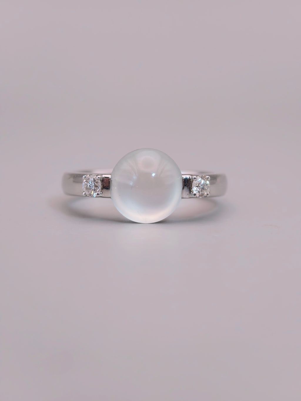 18K Icy Jadeite Ring｜18K冰玻翡翠戒指《玻光・粼粼》