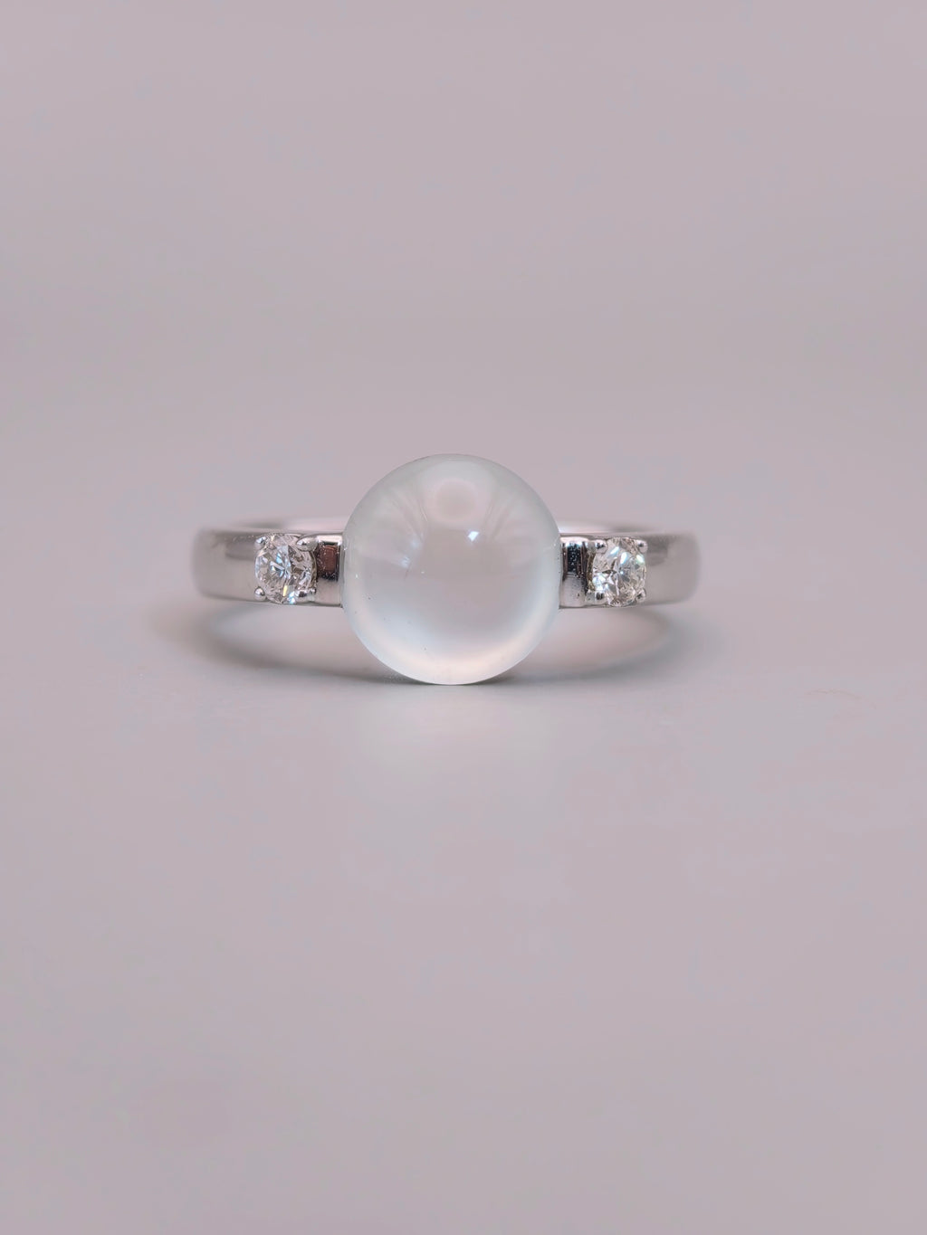 18K Icy Jadeite Ring｜18K冰玻翡翠戒指《玻光・粼粼》