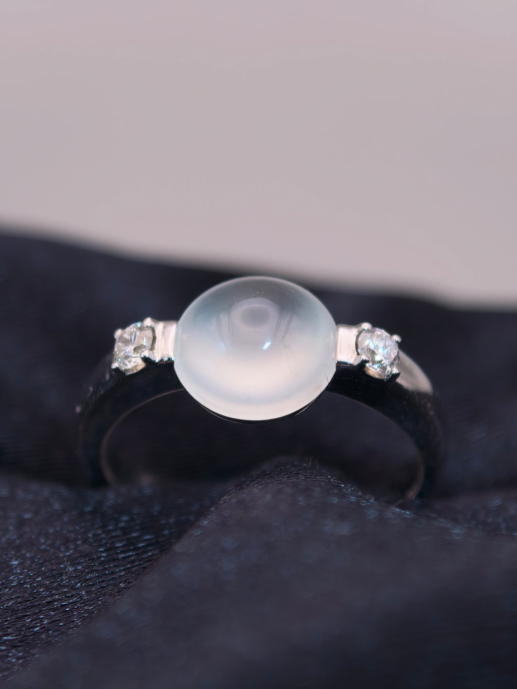 18K Icy Jadeite Ring｜18K冰玻翡翠戒指《玻光・粼粼》