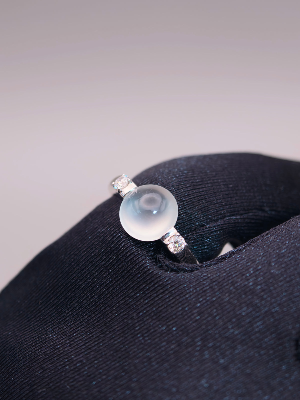 18K Icy Jadeite Ring｜18K冰玻翡翠戒指《玻光・粼粼》