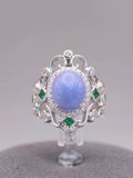 18K Violet Jadeite Ring｜18K天然紫翡翠鑽石戒指《紫冠・自冕》
