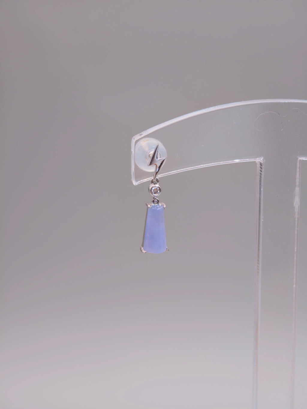 18K Jadeite Twin Star Earrings｜18K雙色翡翠耳釘《雙星・極閃》