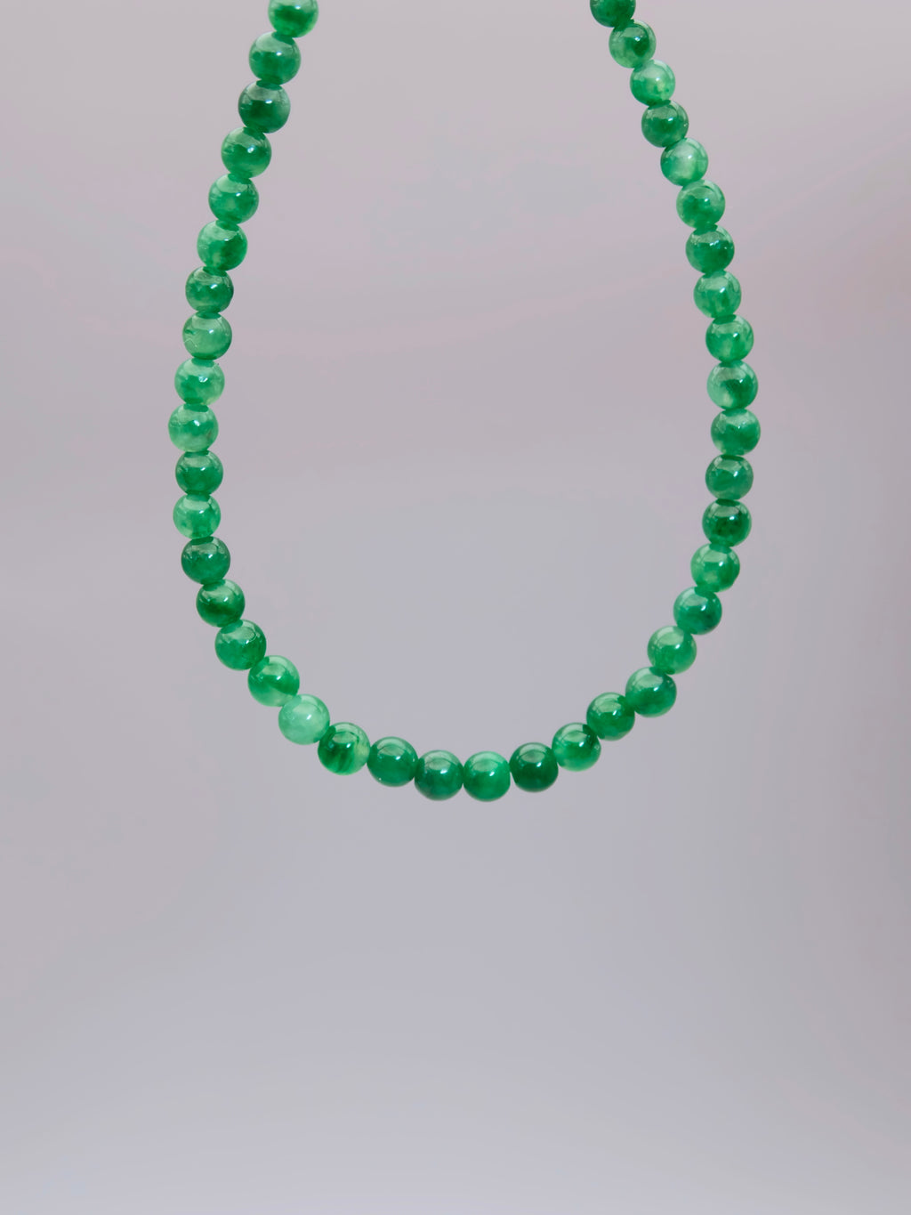 Green Jadeite Bead Bracelet｜綠翡翠珠手鍊《翠序・成珠》