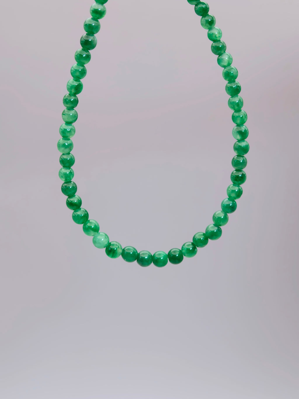 Green Jadeite Bead Bracelet｜綠翡翠珠手鍊《翠序・成珠》