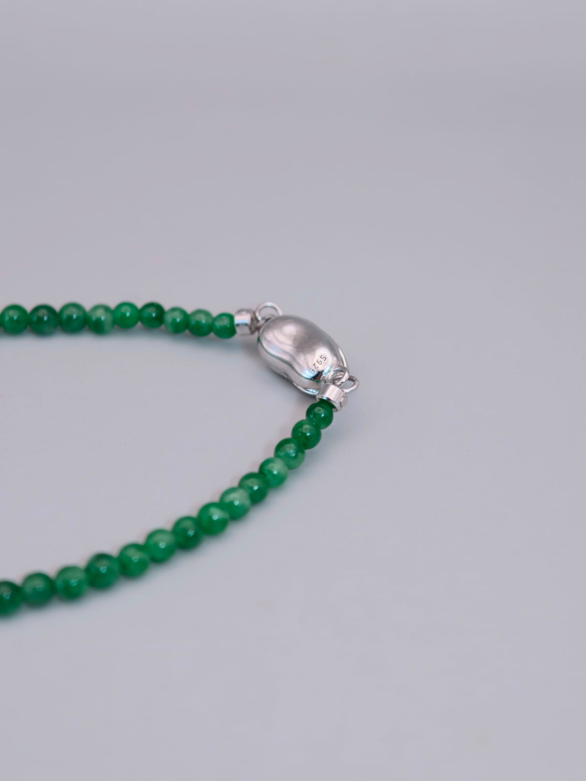 Green Jadeite Bead Bracelet｜綠翡翠珠手鍊《翠序・成珠》
