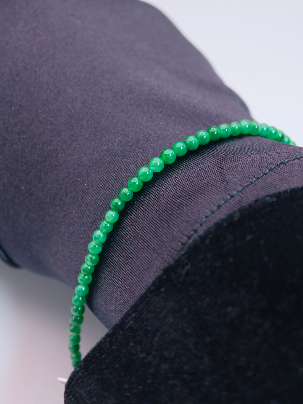 Green Jadeite Bead Bracelet｜綠翡翠珠手鍊《翠序・成珠》