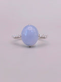 18K Lavender Jadeite Ring｜藍紫翡翠戒指《星軌・藍月》